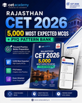 Rajasthan CET 2026 — 5,000 Most Expected MCQs + PYQ Pattern Bank