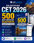 Rajasthan CET 2026 — 500 Most Important Rajasthan GK Questions