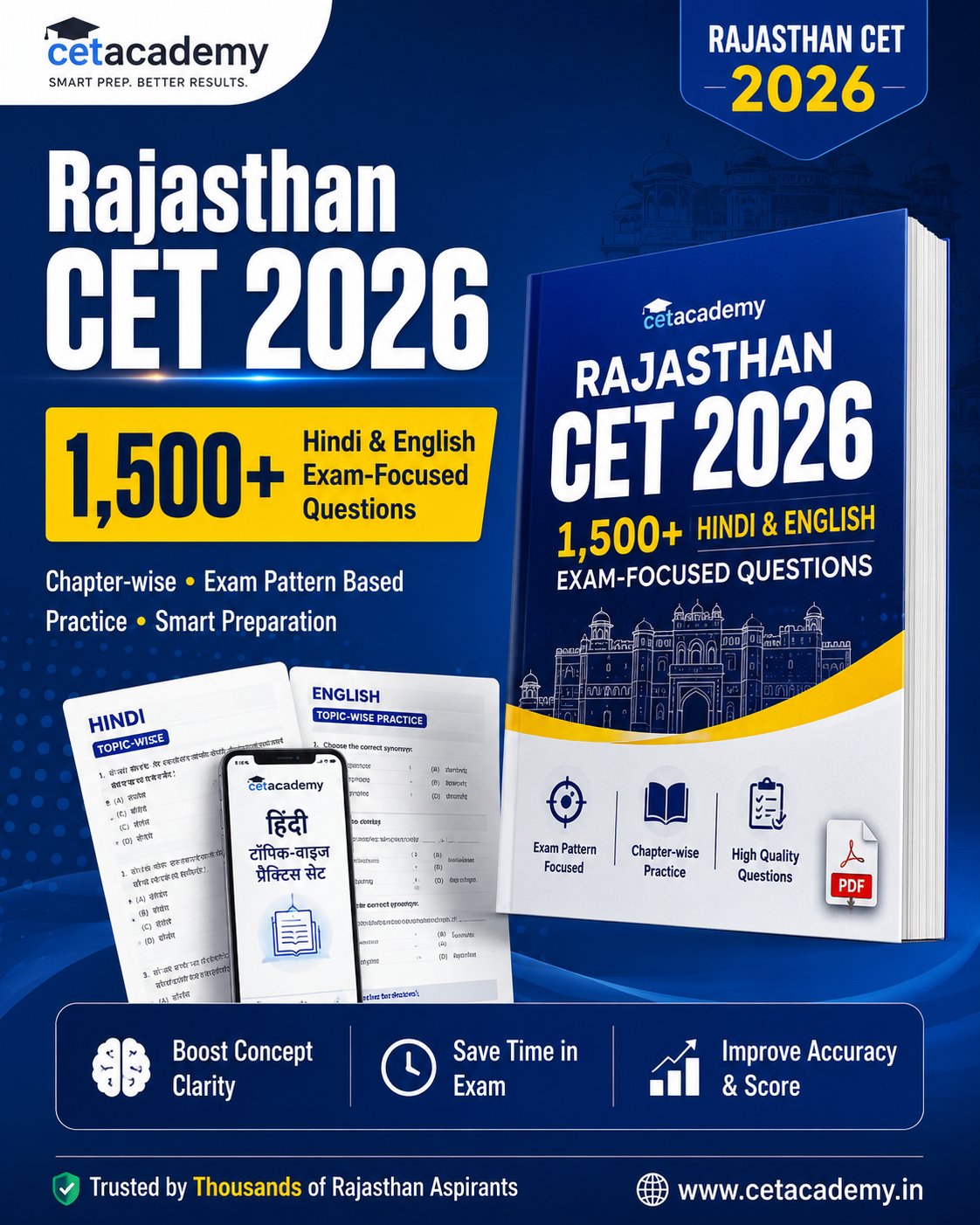 Rajasthan CET 2026 — 1,500 Hindi & English Exam-Focused Questions